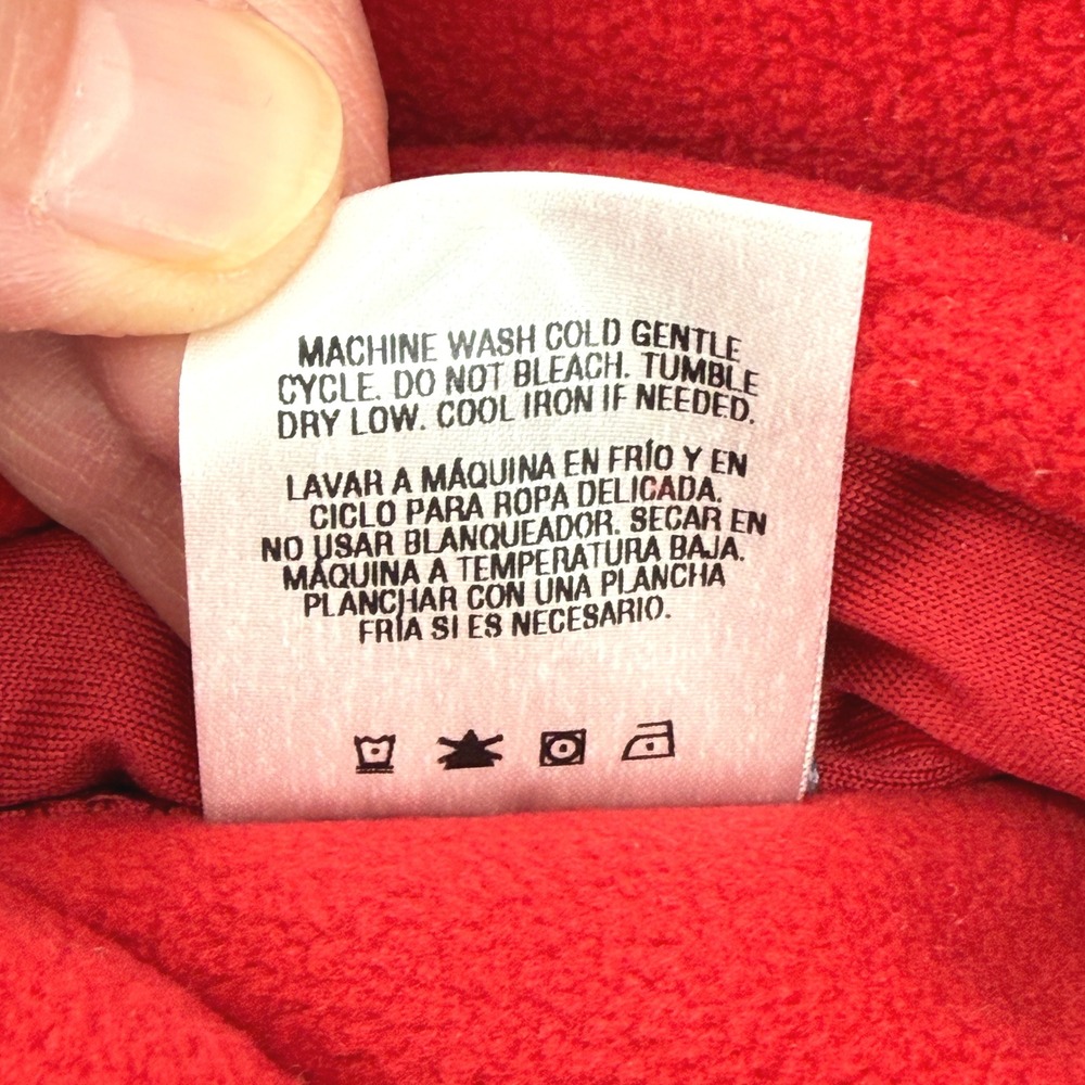 Laura Scott Womens Fleece Vest Full Zip Pockets Sleeveless Red Womens XL NEW - Picture 7 of 13